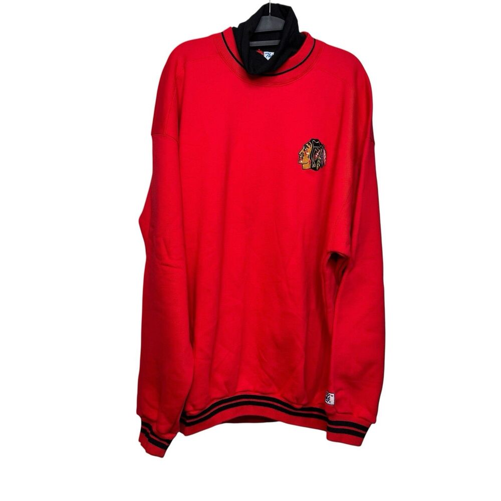 Vintage New NHL Chicago Blackhawks “The Game” Turtleneck XL 90s